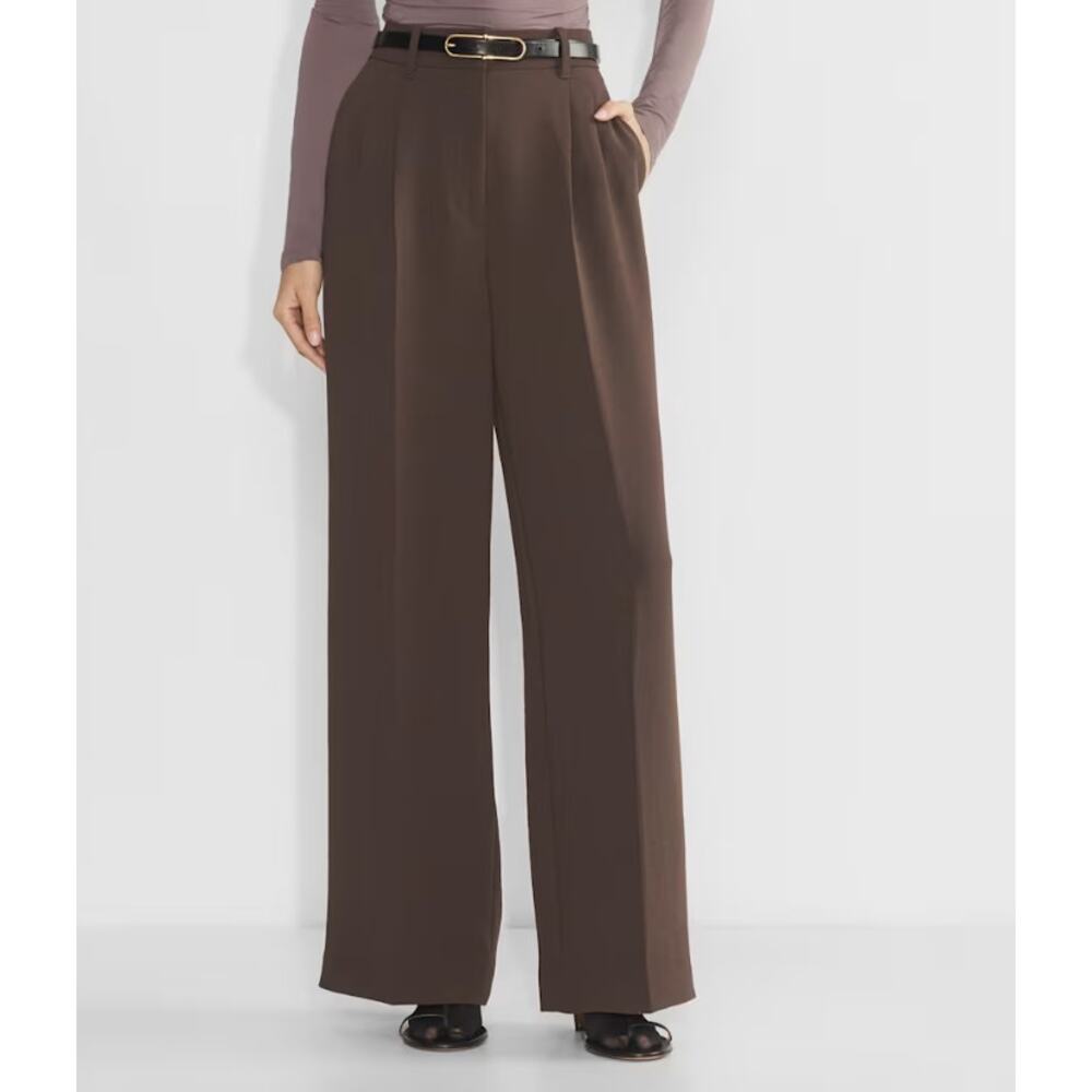 Aritzia Pants Womens 12 The Effortless Pant Wider Crepette Work Business Career